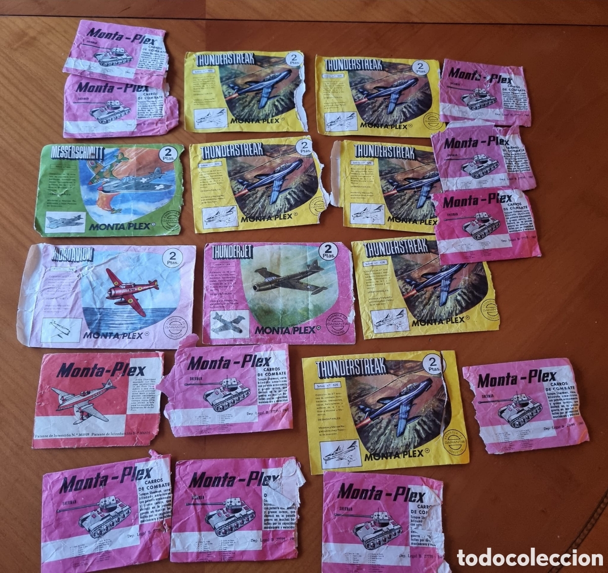 Figuras de Goma y PVC: Lote sobres Montaplex vac&iacute;os buen lote ved fotos