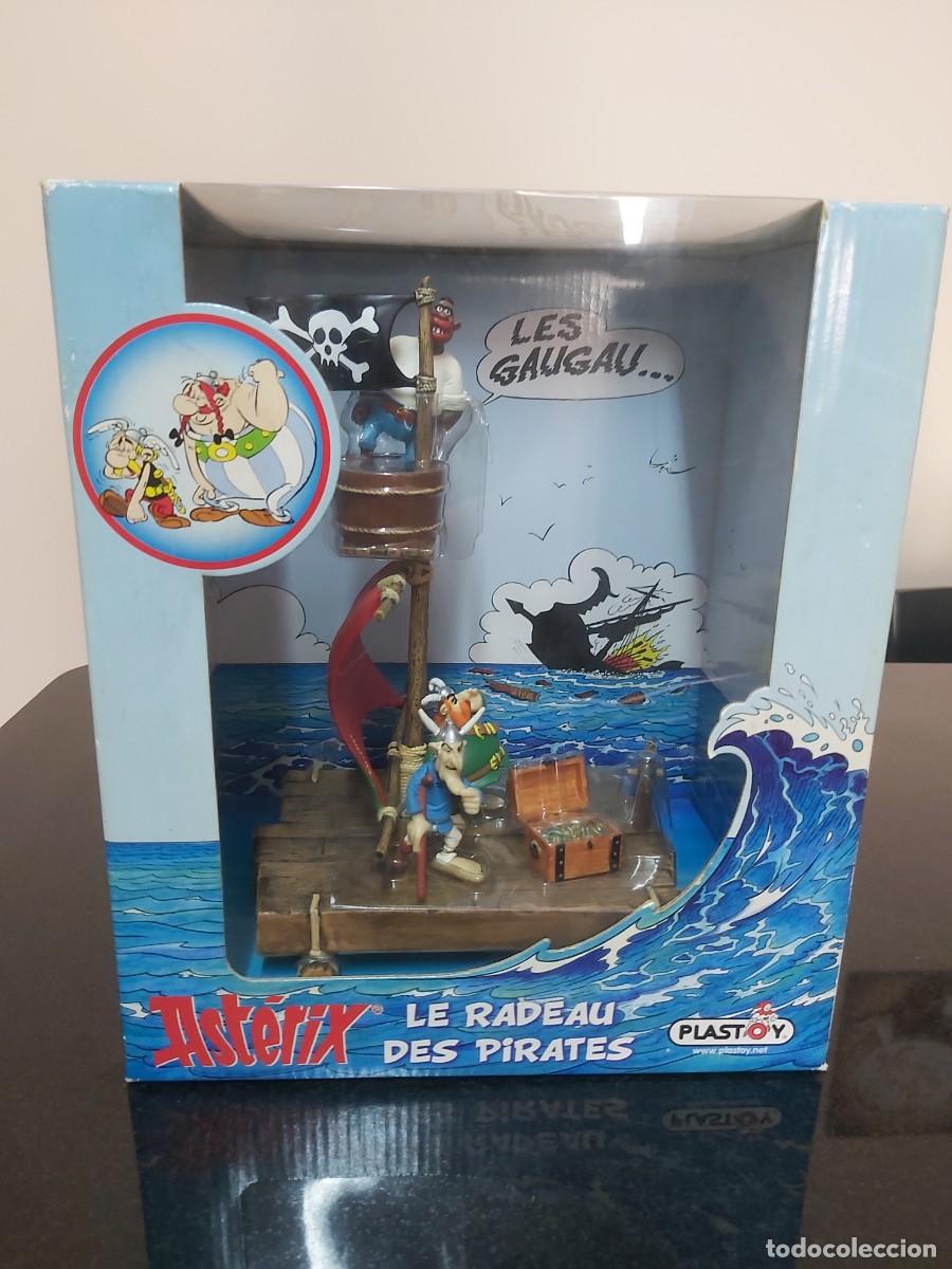 Figuras de Goma y PVC: balsa piratas asterix plastoy nueva , comic tebeo obelix asterix piratas pvc radeau