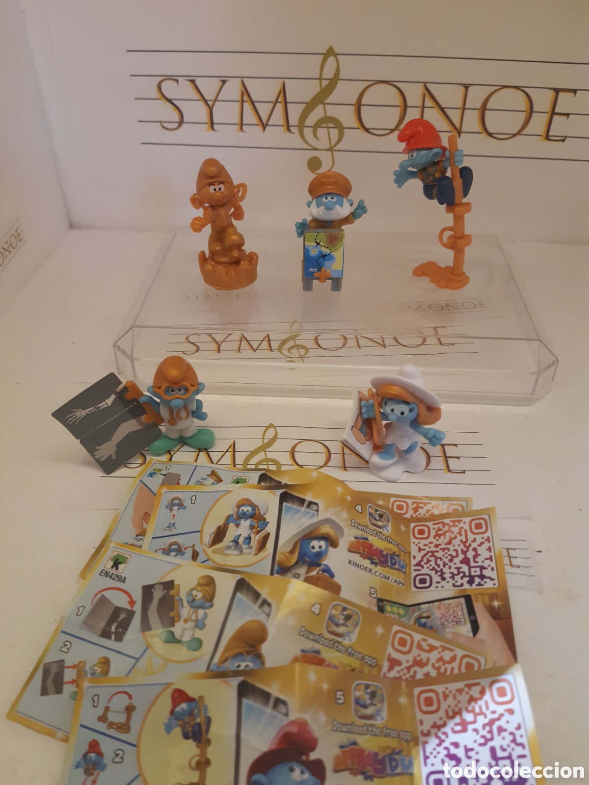 Figurines en Caoutchouc et PVC: Serie pitufos dorados de Kinder Sorpresa