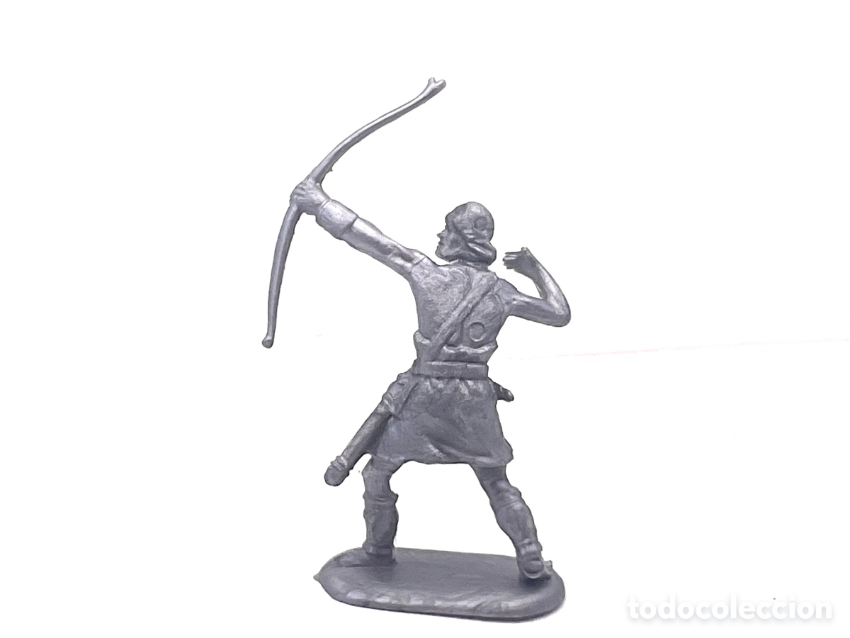 Figuras de Goma y PVC: ANTIGUA FIGURA EN PLASTICO MONOCOLOR DE GUERRERO NORMANDO. COPIA DE ELASTOLIN