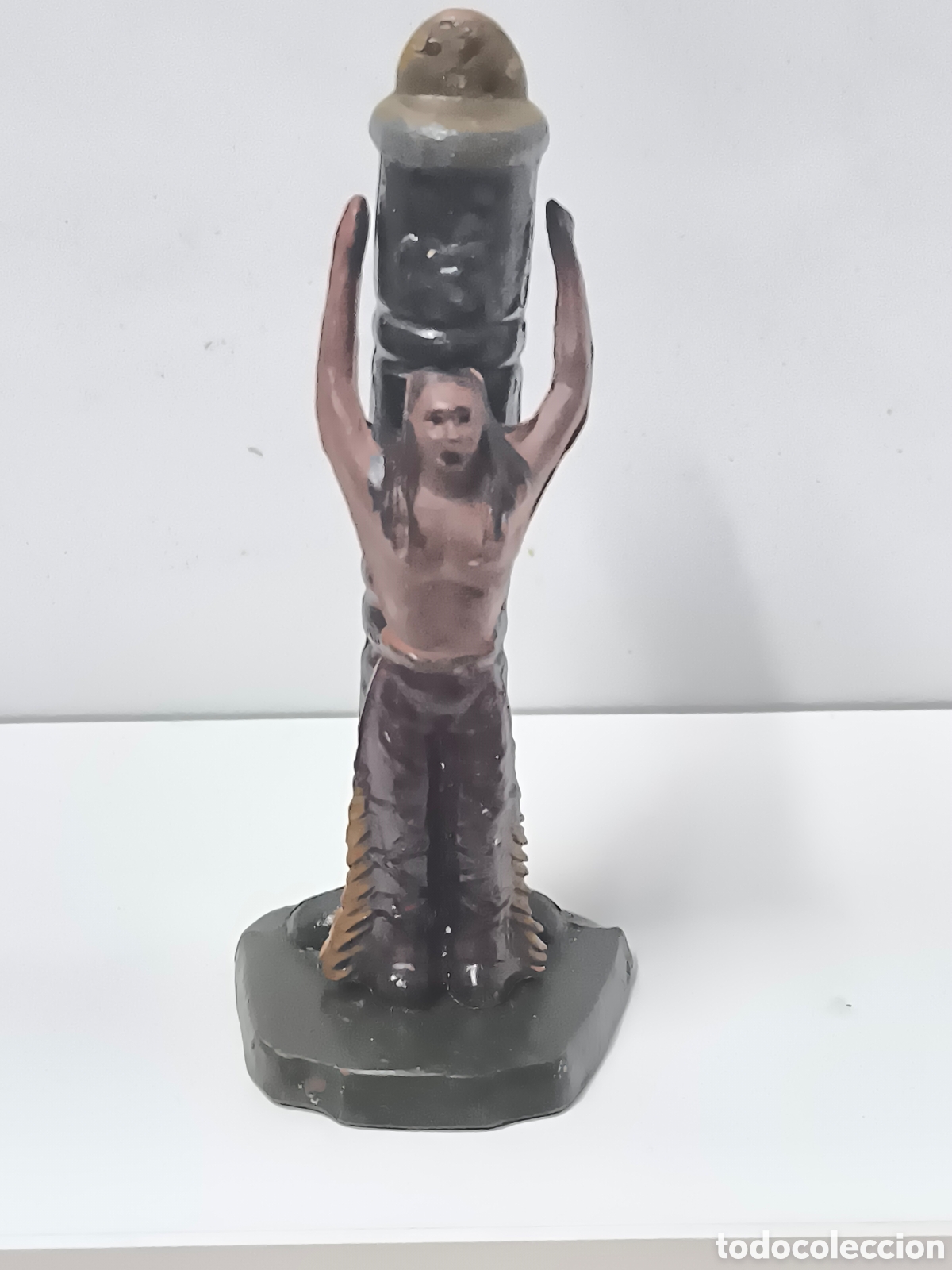 Figuras de Goma y PVC: Indio atado a un poste figura PVC reamsa a&ntilde;os 50