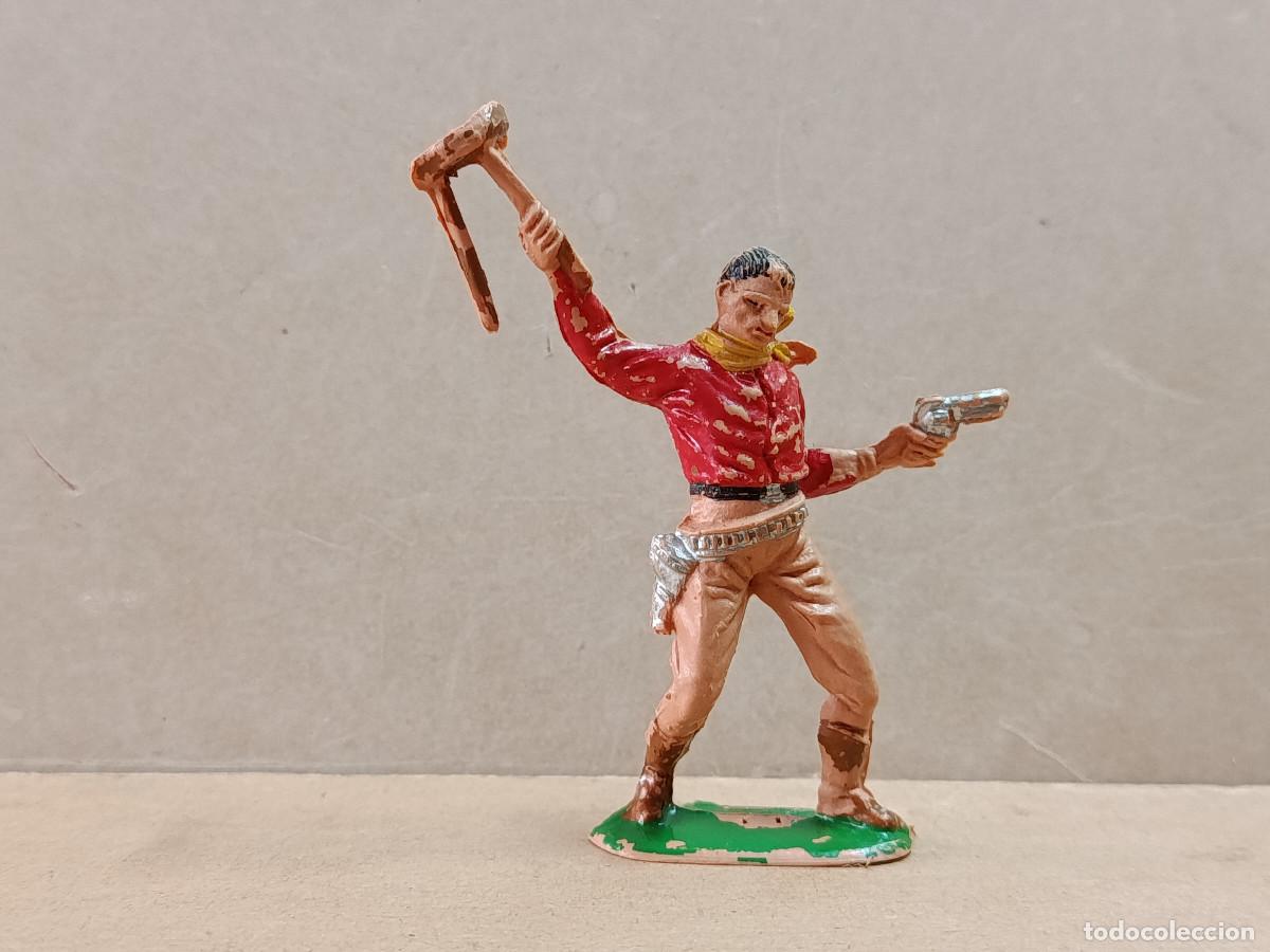 Figuras de Goma y PVC: FIGURA DE PL&Aacute;STICO VAQUERO COMANSI
