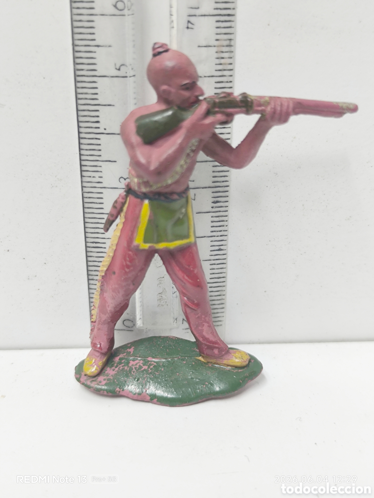Figuras de Goma y PVC: Indio con escopeta reamsa a&ntilde;os 60