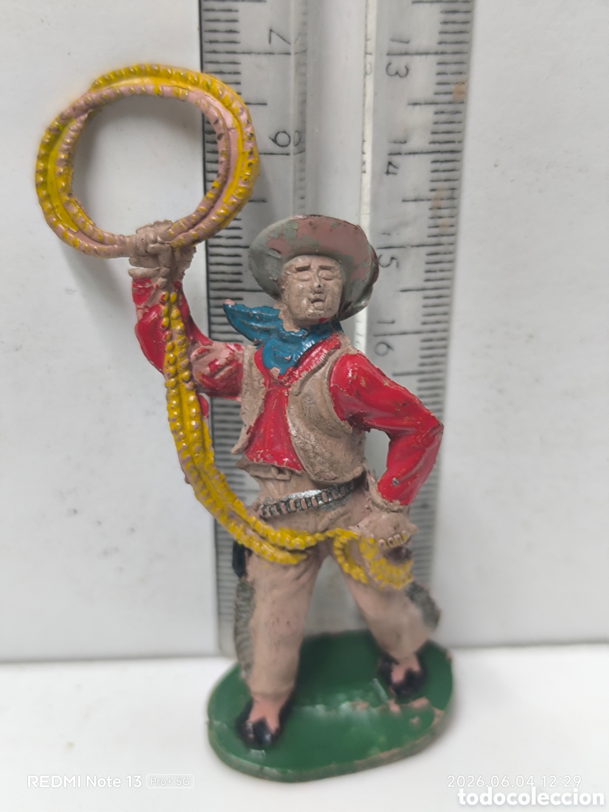 Figuras de Goma y PVC: VAQUERO CON SOGA,LAFREDO,GOMA,A&Ntilde;OS 50