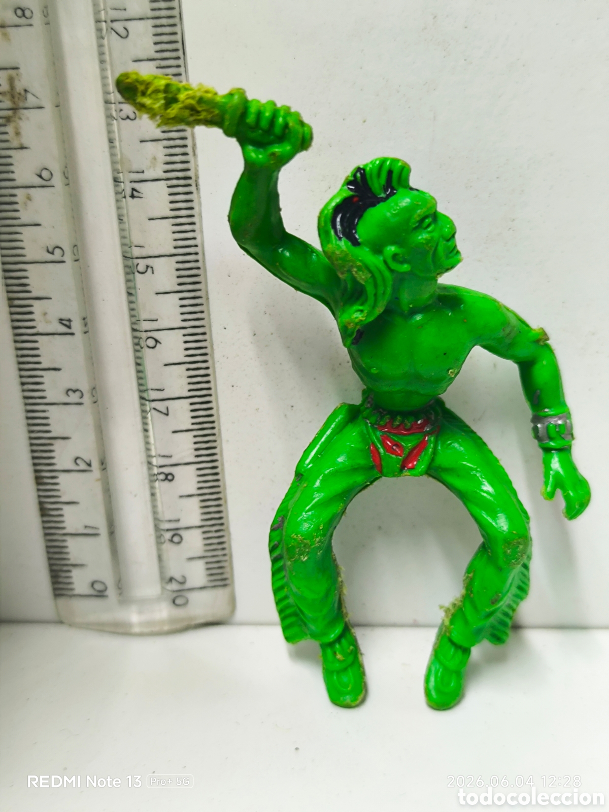 Figuras de Goma y PVC: Indio figura goma a&ntilde;os 50-60 reamsa?
