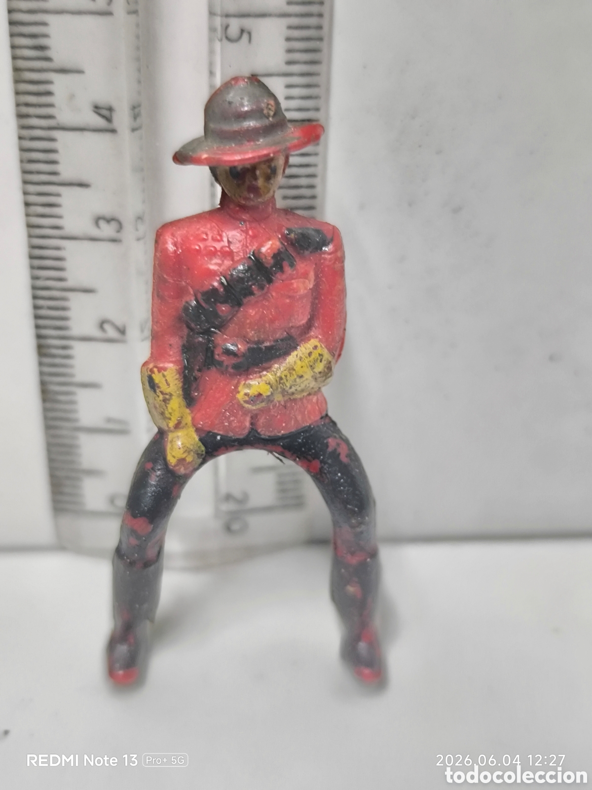 Figuras de Goma y PVC: Polic&iacute;a canada a caballo a&ntilde;os 50-60