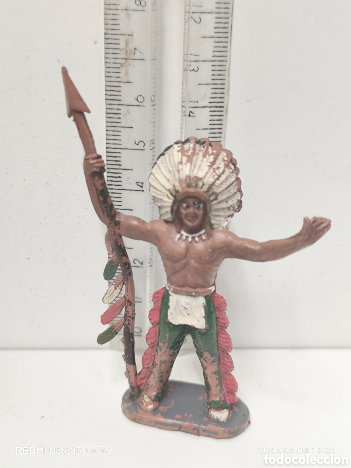 Figuras de Goma y PVC: Indio Sotorres a&ntilde;os 50-60