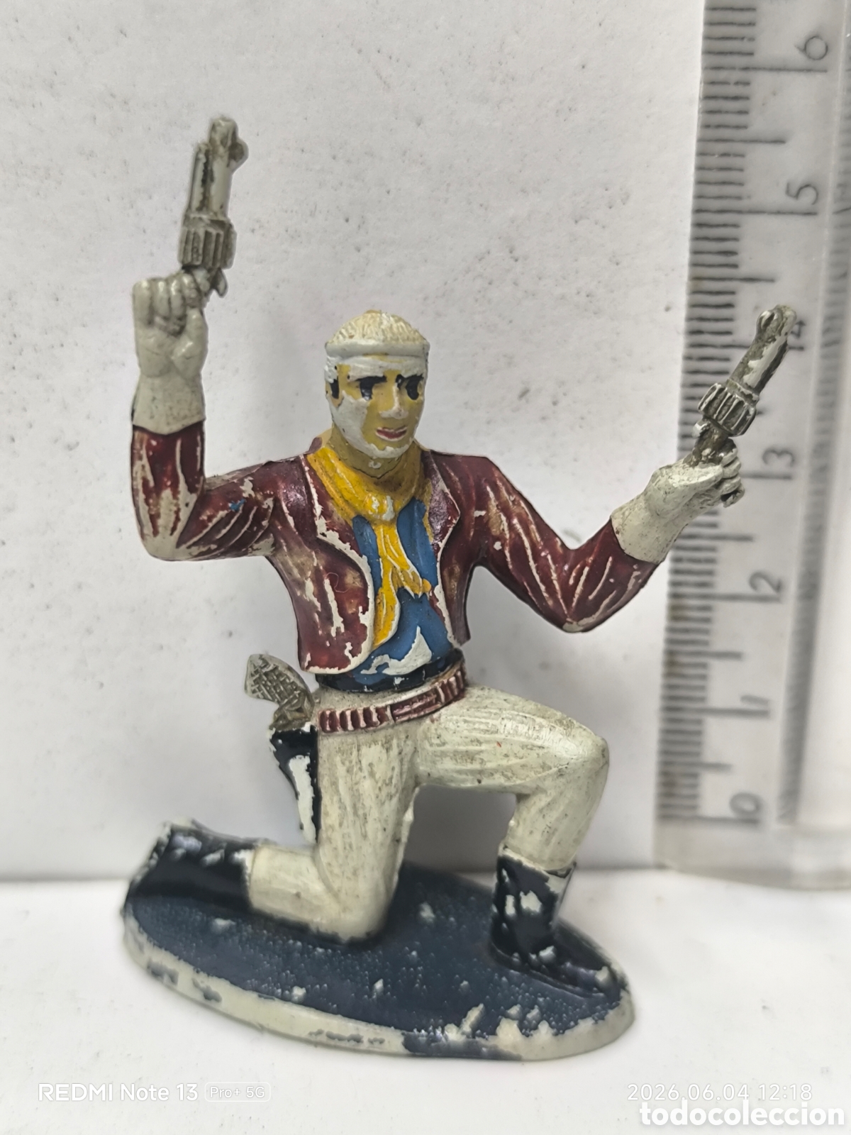 Figuras de Goma y PVC: Vaquero Sotorres a&ntilde;os 60