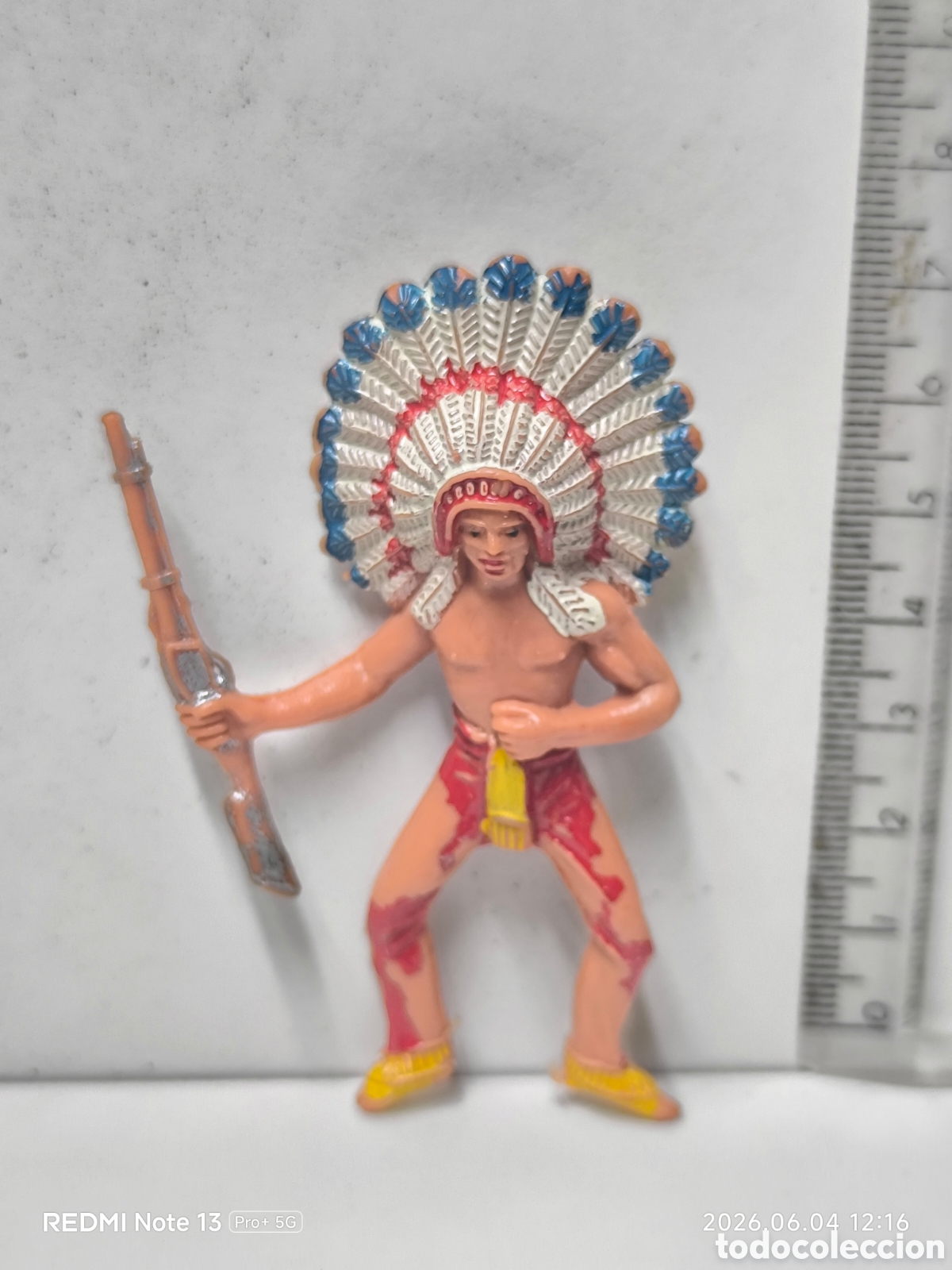 Figuras de goma y PVC: Guerrero indio pech? - Foto 1