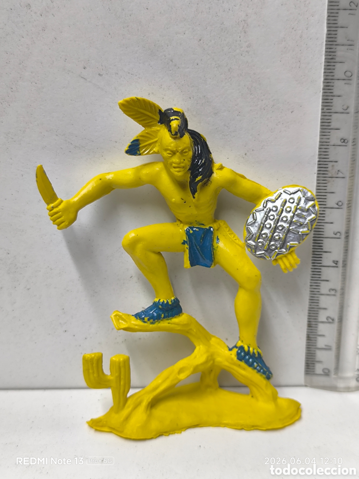 Figuras de Goma y PVC: Indio comansi a&ntilde;os 60