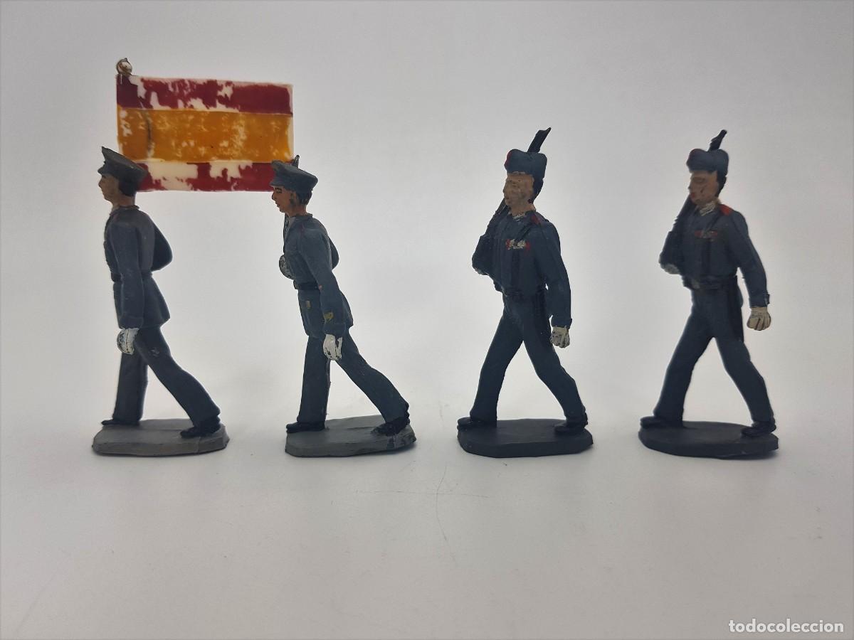 Figuras de Goma y PVC: Aviaci&oacute;n Soldados Pech desfilando de goma a&ntilde;os 50 Lote 1