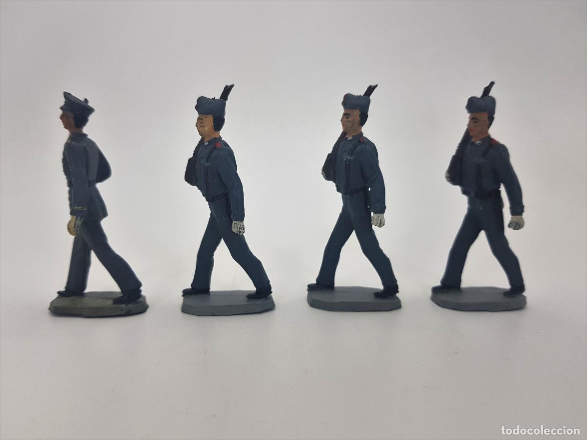 Figuras de Goma y PVC: Aviaci&oacute;n Soldados Pech desfilando de goma a&ntilde;os 50 Lote 2