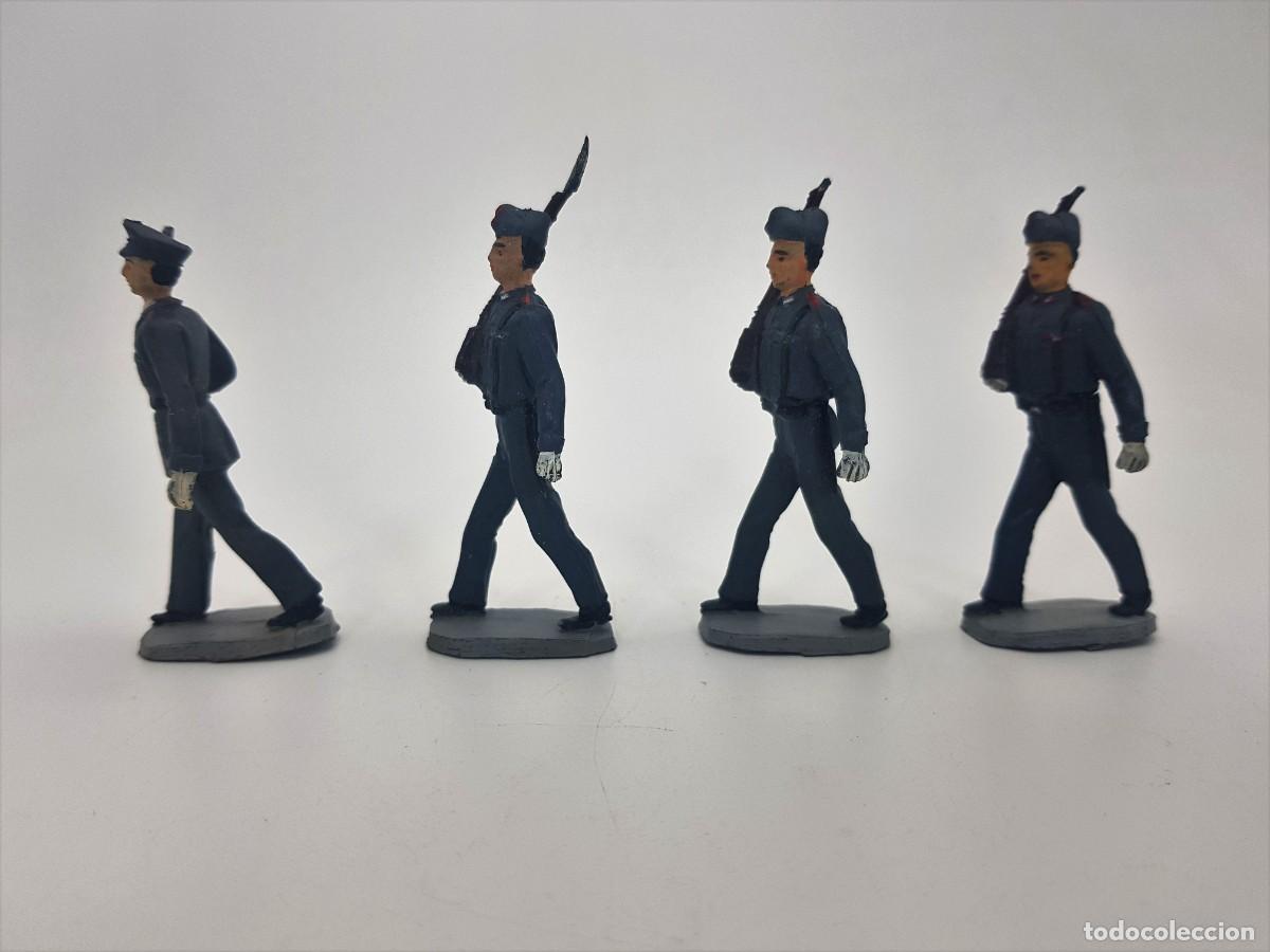 Figuras de Goma y PVC: Aviaci&oacute;n Soldados Pech desfilando de goma a&ntilde;os 50 Lote 3