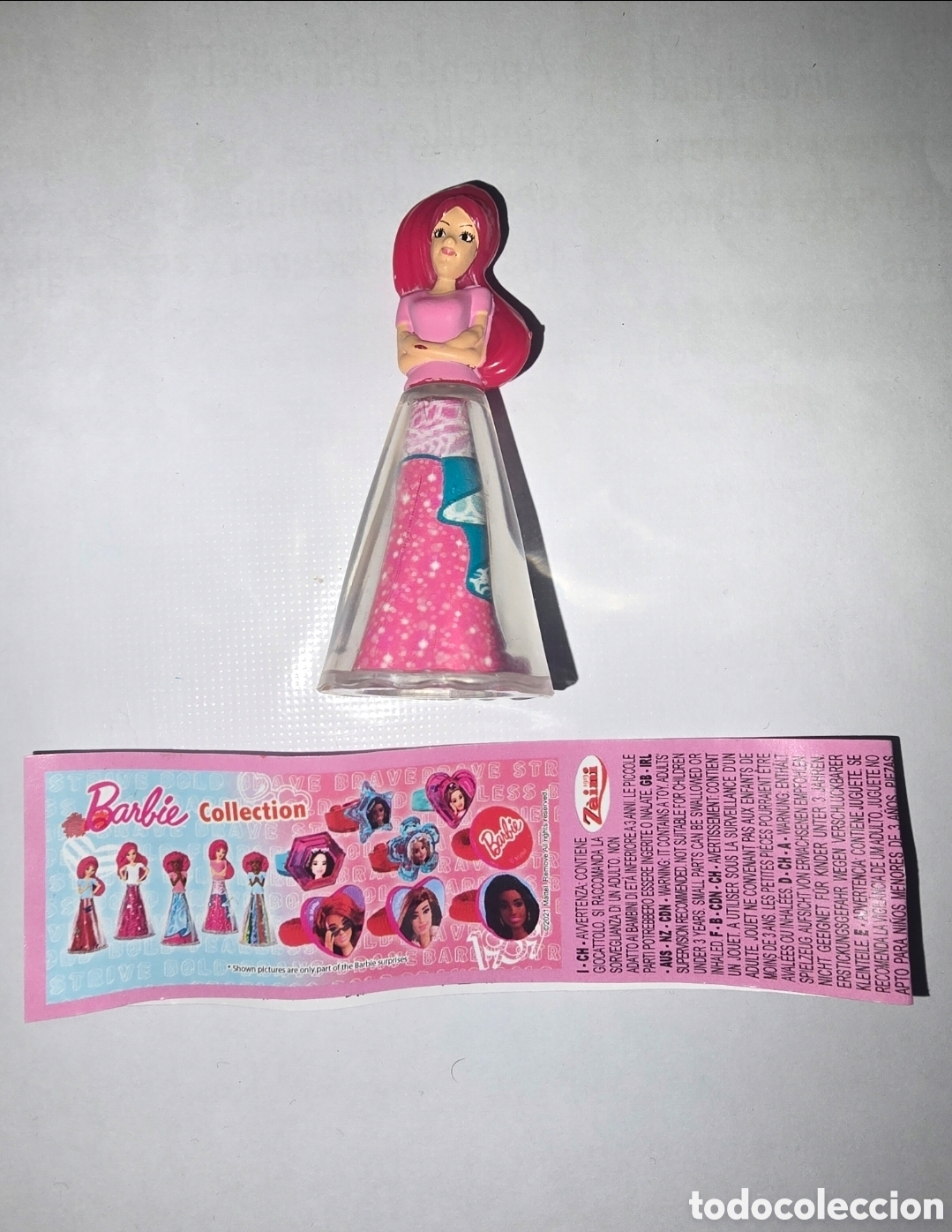 Figuras de Goma Kinder: Figura Zaini Barbie + bpz chica mu&ntilde;eca vestido no kinder no Ferrero colecci&oacute;n premium