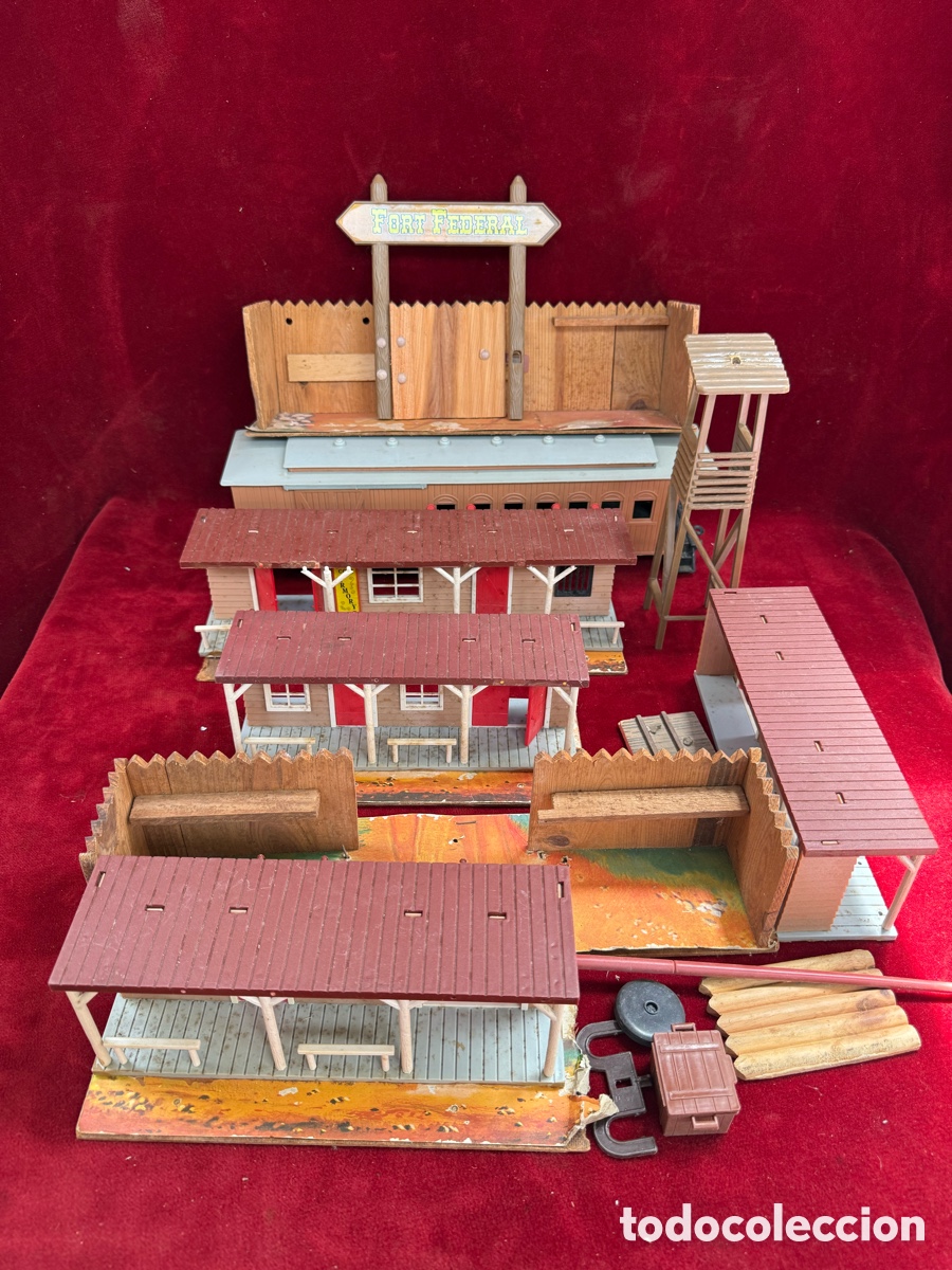 Figure di Gomma e PVC: Gran lote de varios juguetes del Oeste,Jecsan(Vagon)