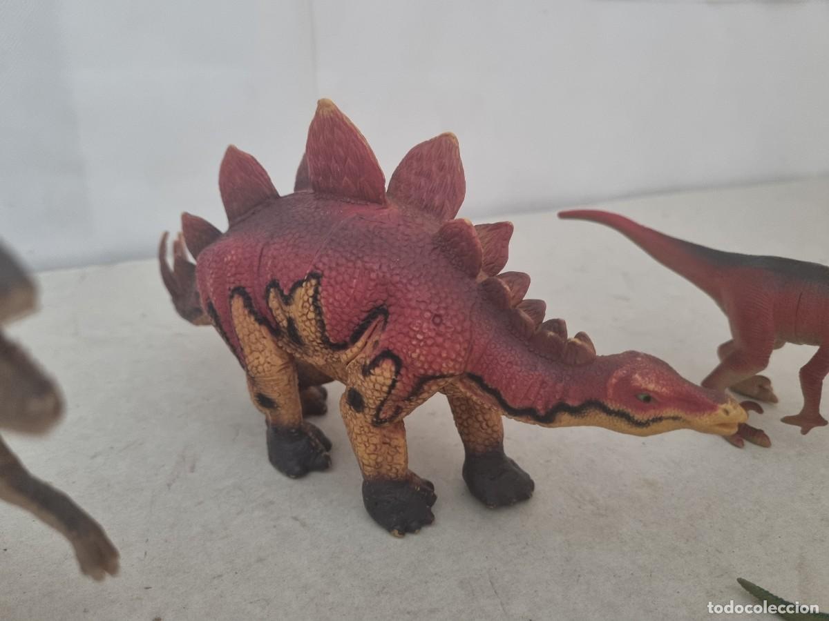 Figuras de goma y PVC: Lote de 5 dinosaurios de goma - Foto 6