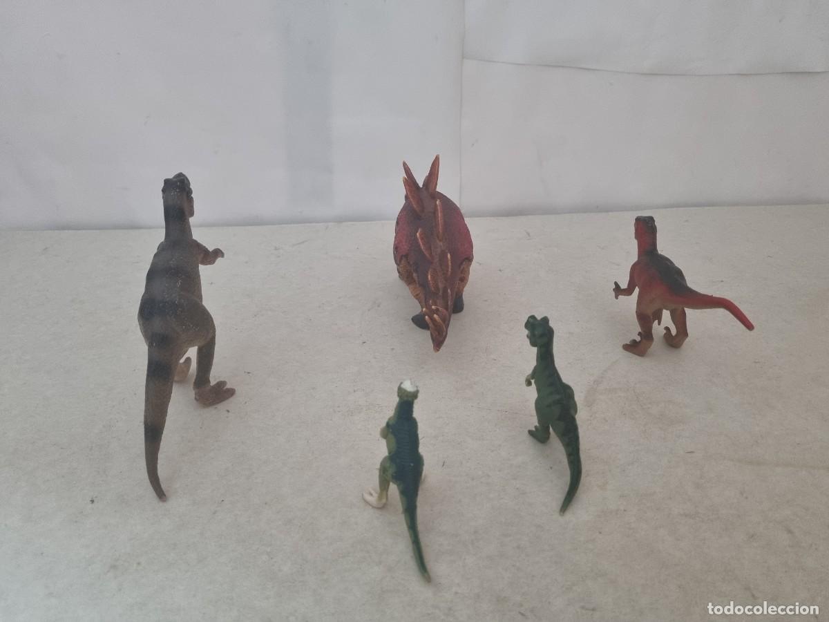 Figuras de goma y PVC: Lote de 5 dinosaurios de goma - Foto 9