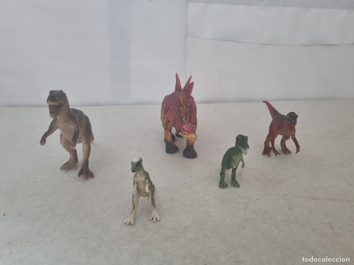 Figuras de goma y PVC: Lote de 5 dinosaurios de goma - Foto 11