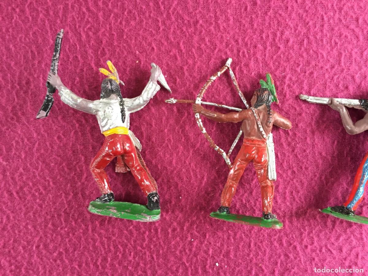 Figuras de goma y PVC: 4 FIGURAS DE INDIOS DE ESTILO JECSAN - PECH - REAMSA - Foto 8