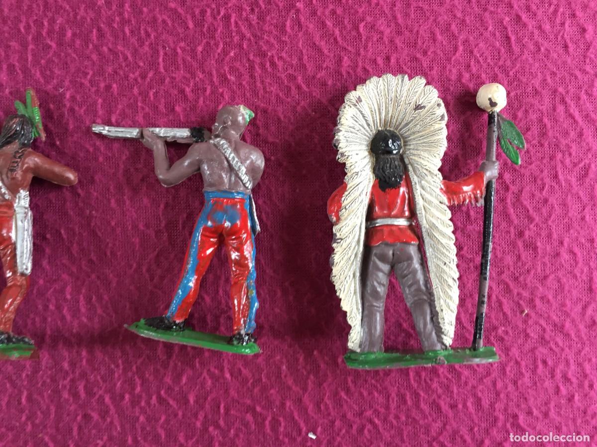 Figuras de goma y PVC: 4 FIGURAS DE INDIOS DE ESTILO JECSAN - PECH - REAMSA - Foto 9
