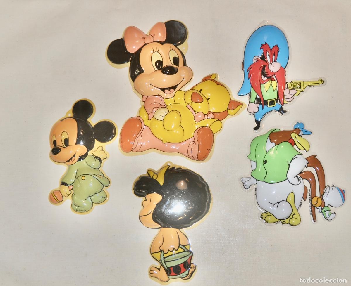Figuras de Goma y PVC: 5 Siluetas dibujos animados Mirete Disney
