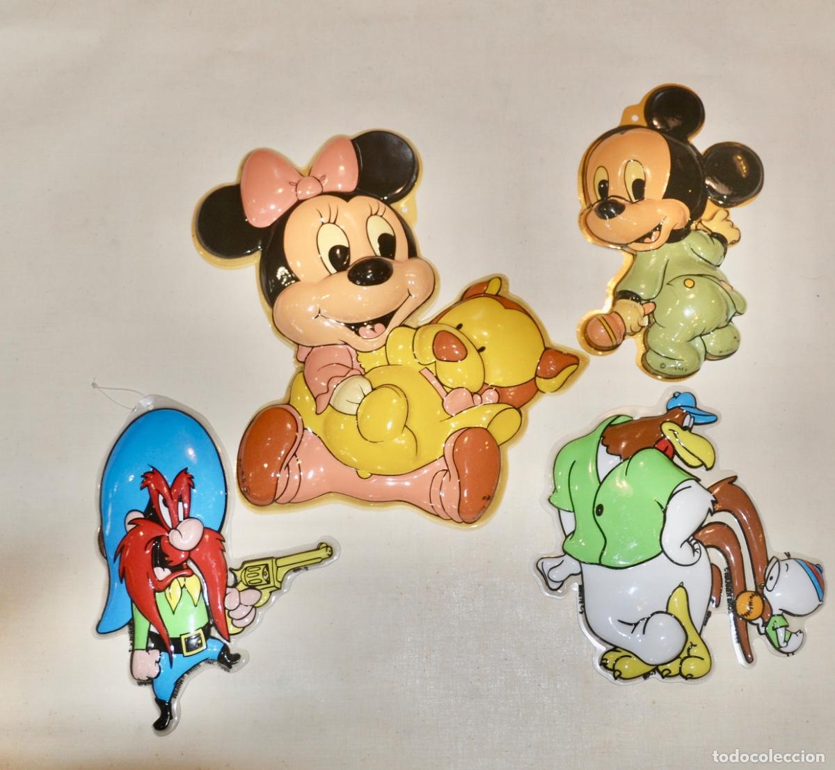 Figuras de Goma y PVC: 4 Siluetas dibujos animados Mirete Disney