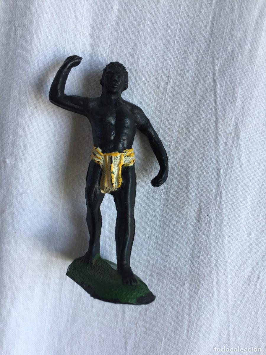 Figuras de Goma y PVC: ANTIGUA FIGURA NEGRO SAFARI DEL AFRICA MISTERIOSA DE LA MARCA GULLIVER NO TEIXIDO NI PECH ORIGINAL