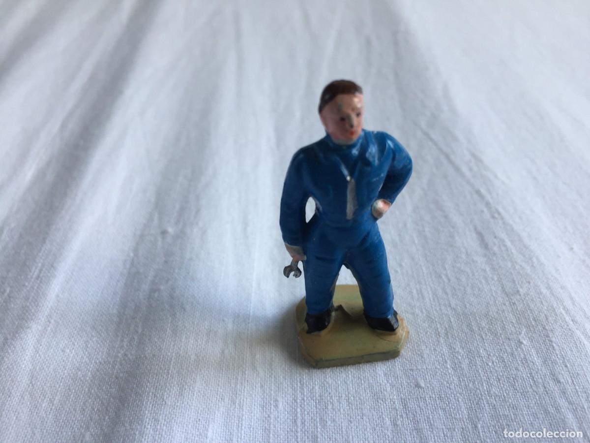 Figuras de Goma y PVC: ANTIGUA FIGURA DE MECANICO DE GARAJE A&Ntilde;OS 50/60 -DESCONOZCO SI DE PECH - JECSAN - REAMSA U OTROS ...