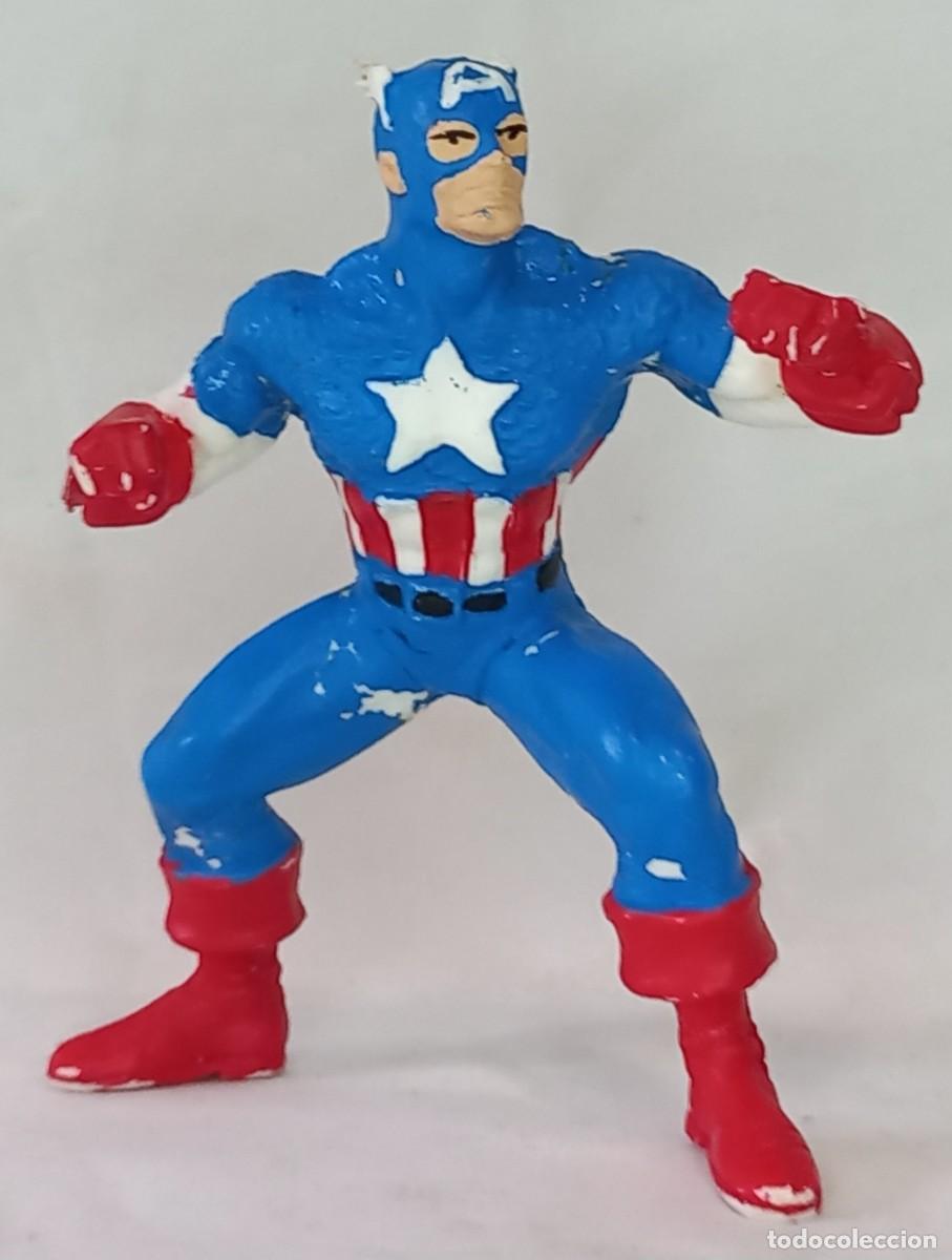 Figuras de Goma y PVC: MU&Ntilde;ECO DE PVC DEL CAPITAN AMERICA - A&Ntilde;OS 80