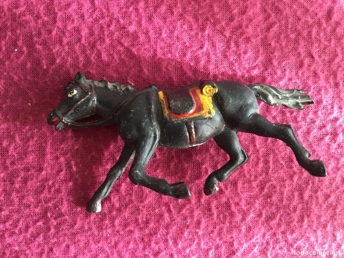 Figuras de Goma y PVC: Antiguo Caballo en Goma Negro de PECH Hnos. A&ntilde;o 1950s