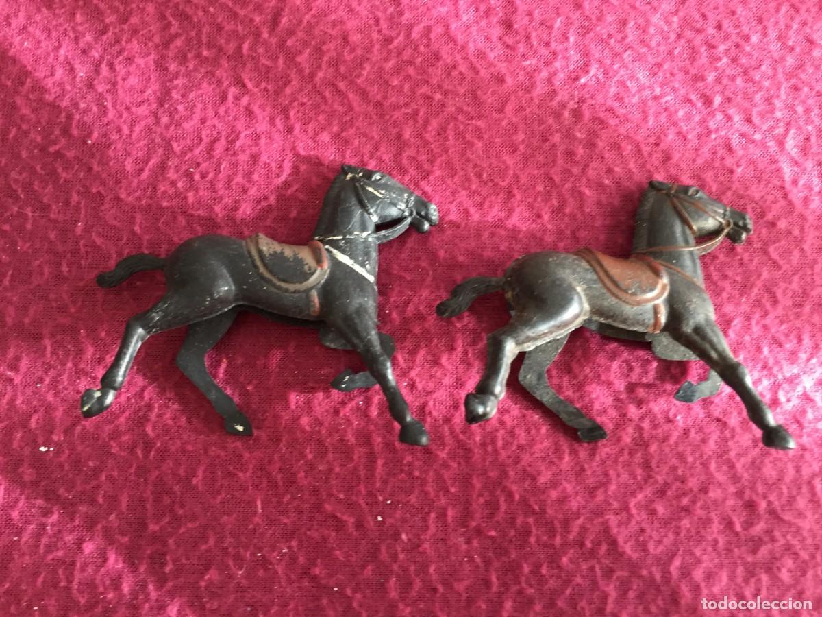 Figuras de goma y PVC: 2 Antiguos Caballos de Reamsa - Foto 1