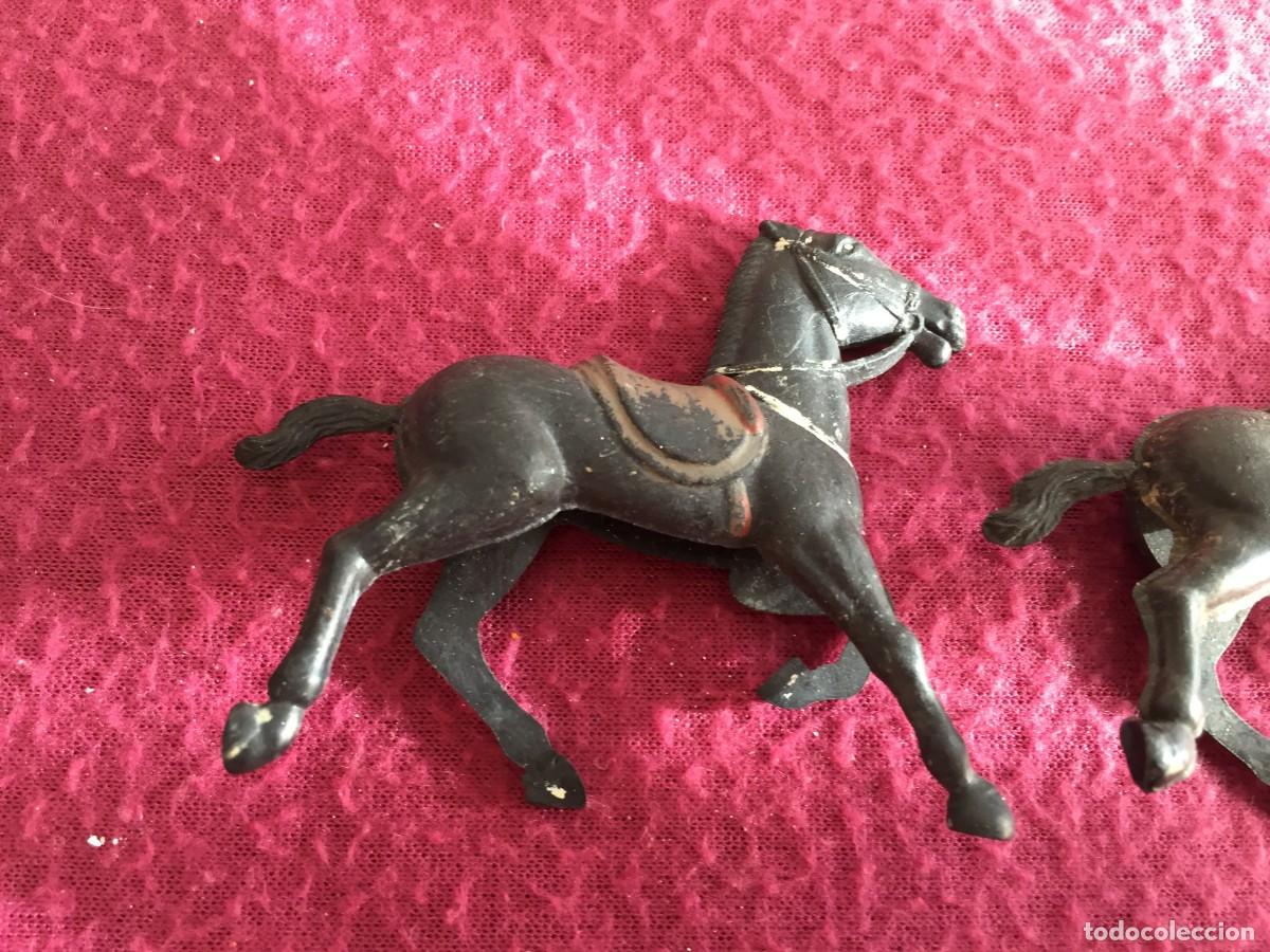 Figuras de goma y PVC: 2 Antiguos Caballos de Reamsa - Foto 2