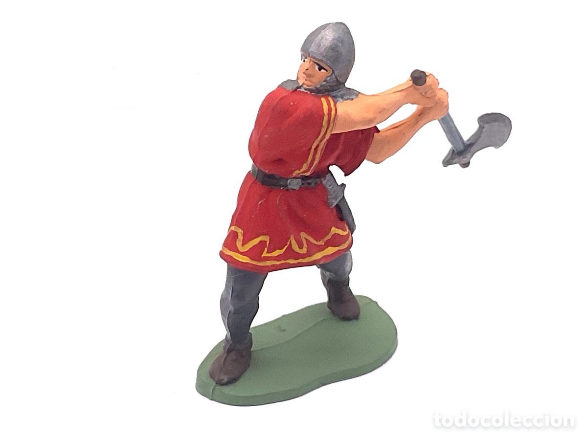 Figuras de Goma y PVC: FIGURA EN PLASTICO SOLDADO EPOCA MEDIEVAL.