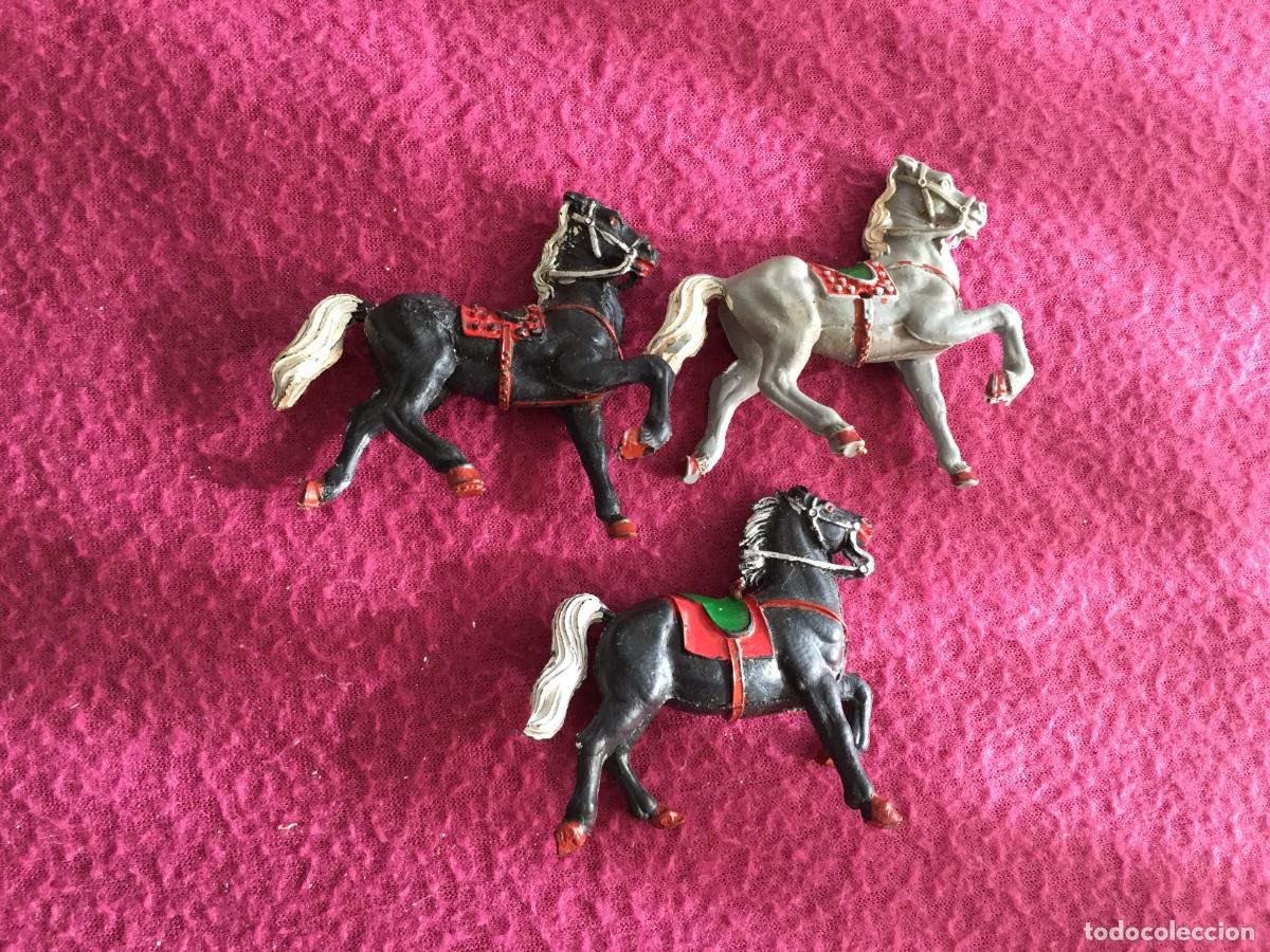 Figuras de Goma y PVC: 3 CABALLOS DE GOMA - PECH REAMSA JECSAN ... A&Ntilde;OS 60