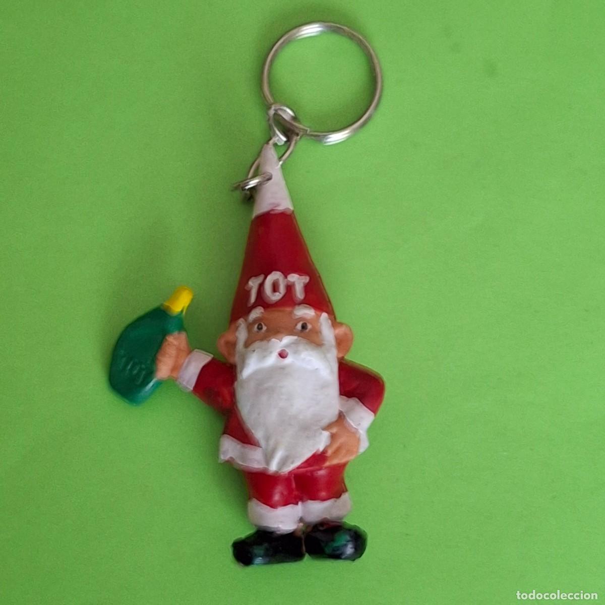 Figuras de Goma y PVC: LLAVERO - FIGURA GOMA PVC GNOMO DAVID PROMOCION DETERGENTE TOY ROJO