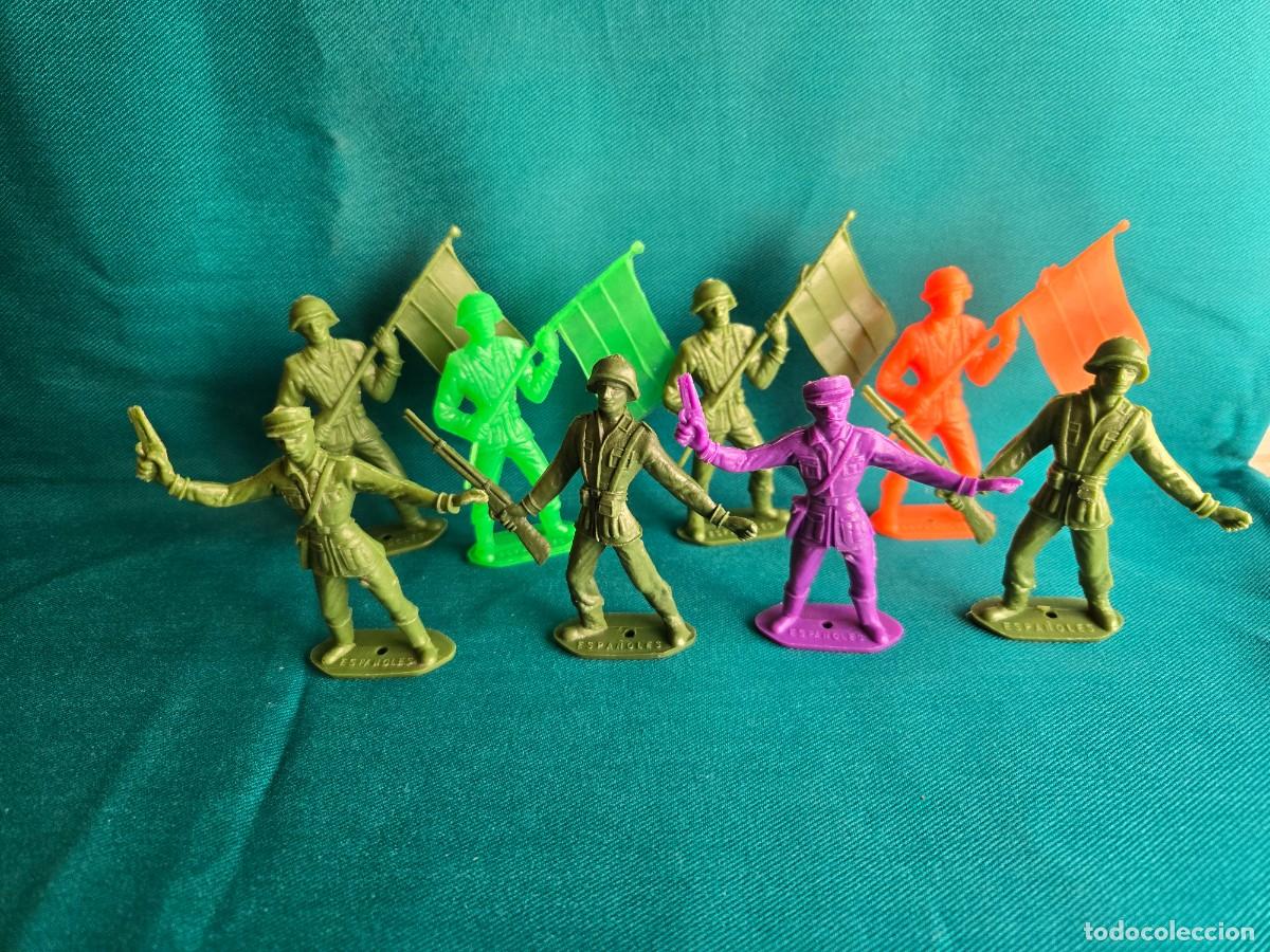 Figuras de Goma y PVC: LOTE DE 8 SOLDADOS ESPA&Ntilde;OLES , COMANSI , 7,5 CM