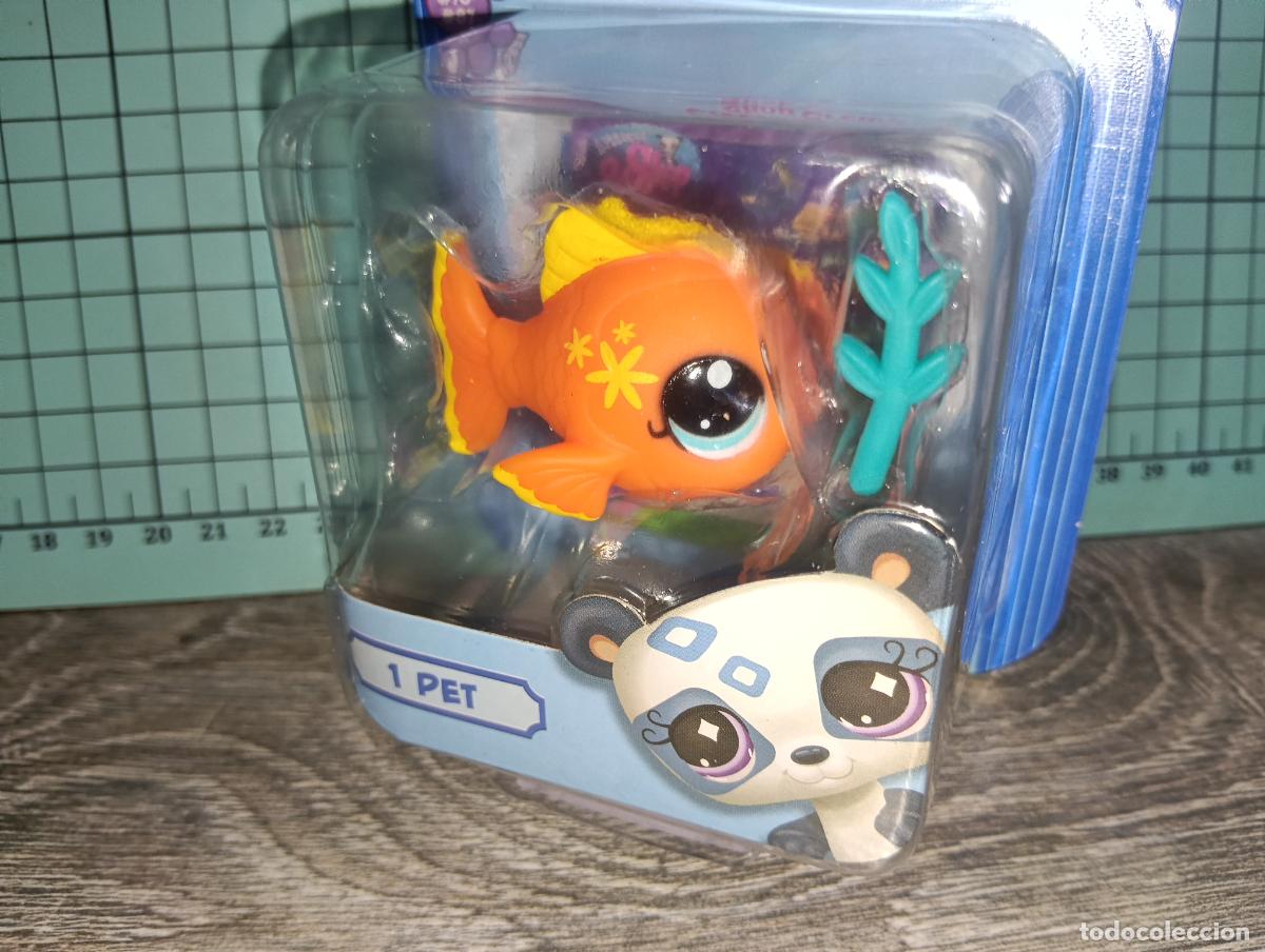 Figuras de Goma y PVC: Mu&ntilde;eco figura Littlest Pet Shop pez dorado serie 2