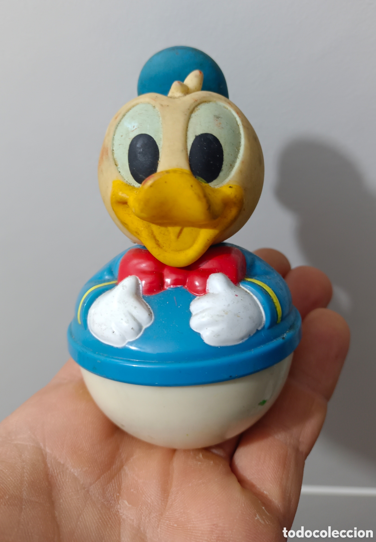 Figuras de Goma y PVC: Pato donald tentetieso disney 1970