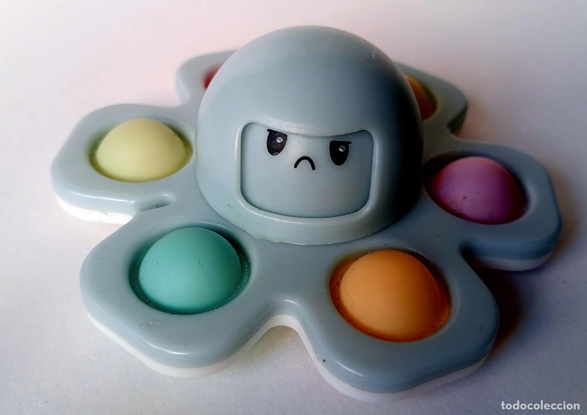 Figuras de Goma y PVC: JUGUETE PULPO SPINNER CON BURBUJAS POP IT