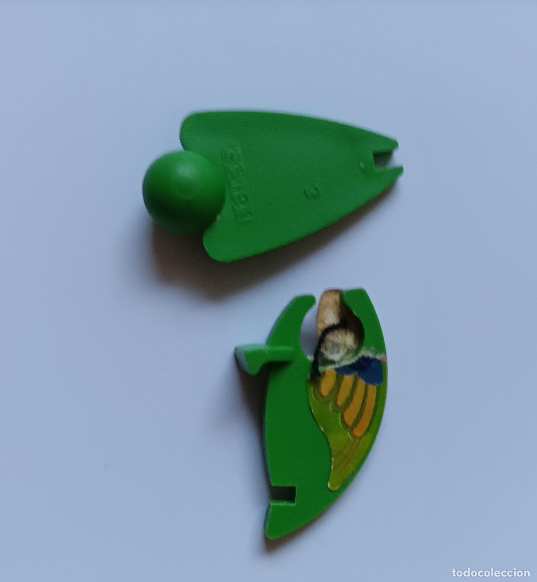 Figuras de Goma Kinder: piezas de papagayo equilibrista kinder antiguo montable secundario desmontable ave loro ave exotica
