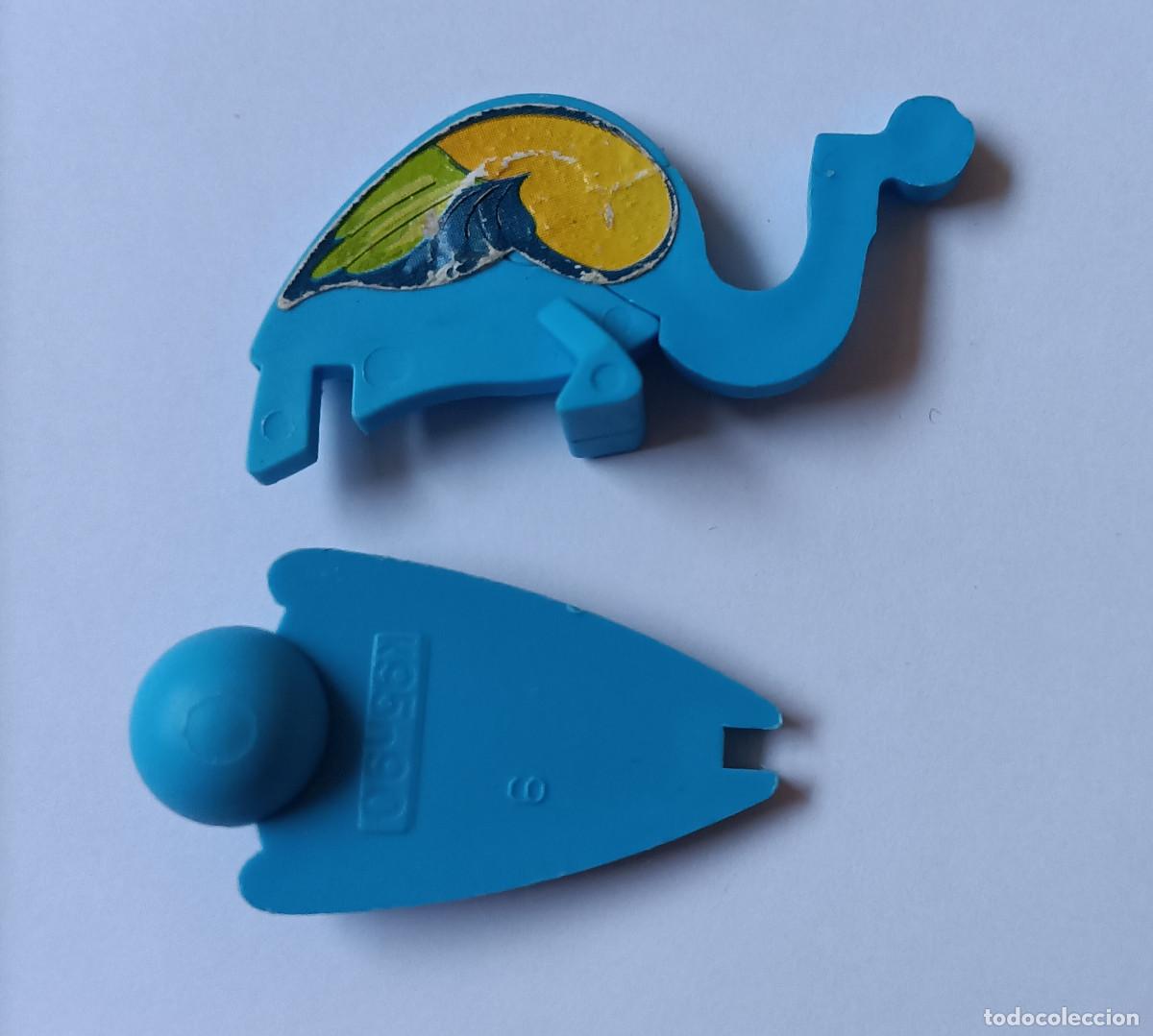 Figuras de Goma Kinder: pieza de papagayo equilibrista kinder antiguo montable secundario desmontable ave loro ave exotica