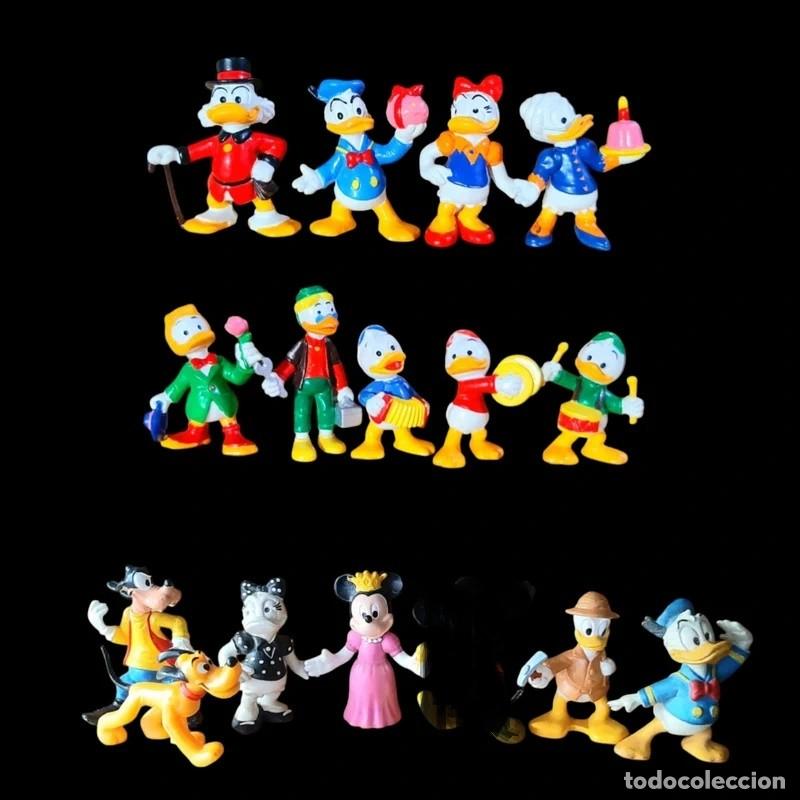 Figuras de goma y PVC: Lote figuras Disney Clasicos de Bully - Donald Mickey Minnie Pluto Goofy