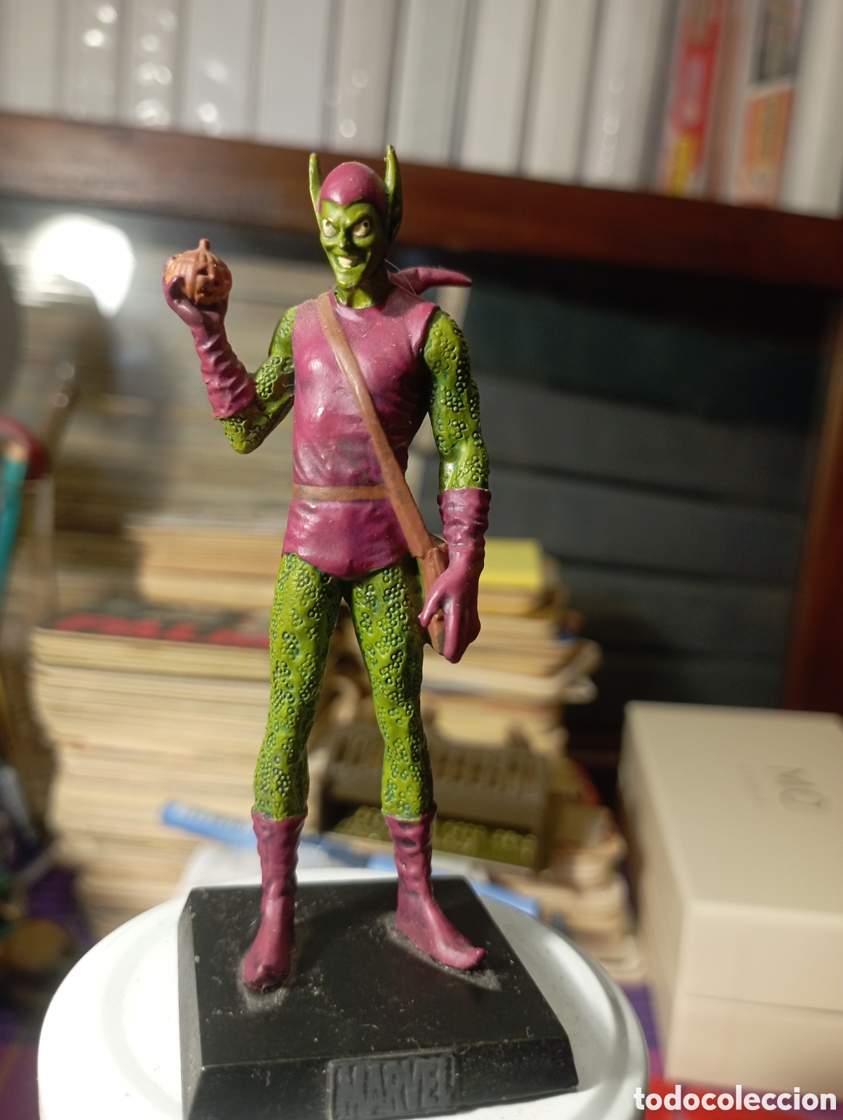 Rubber and PVC Figures: Figura de plomo Marvel. Duende Verde. Sobre 10 cm