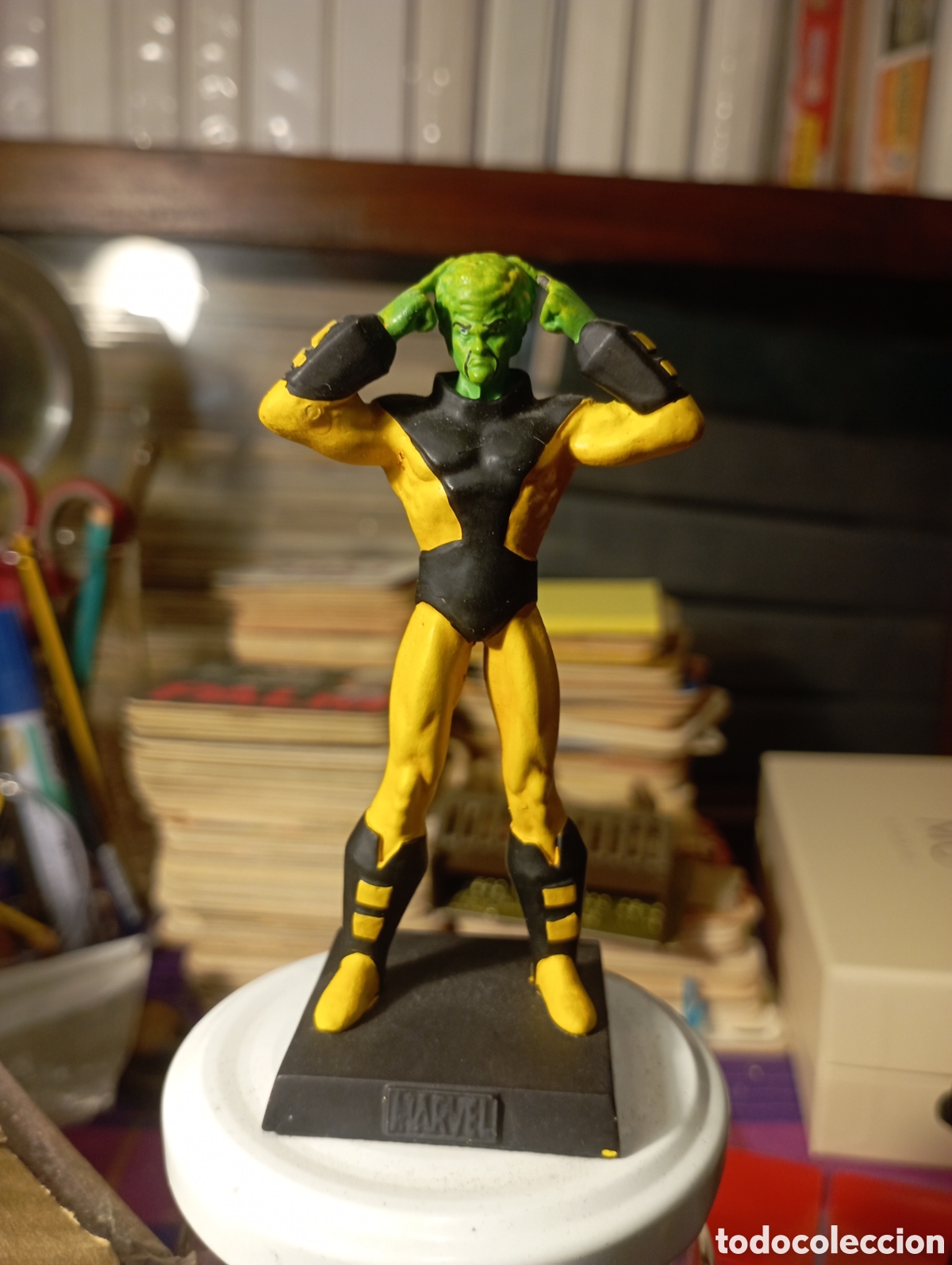 Figuras de Goma y PVC: Figura de plomo Marvel. El l&iacute;der. Sobre 10 cm