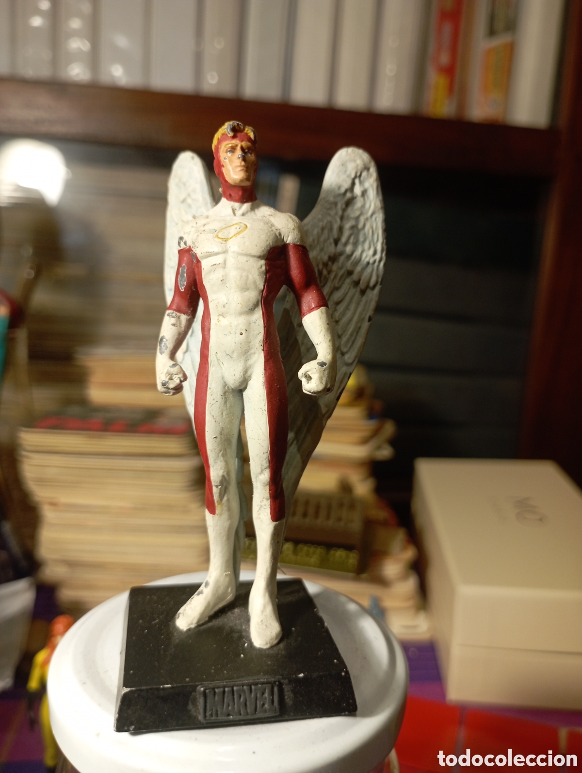 Figuras de Goma y PVC: Figura de plomo Marvel. Angelo. Sobre 10 cm