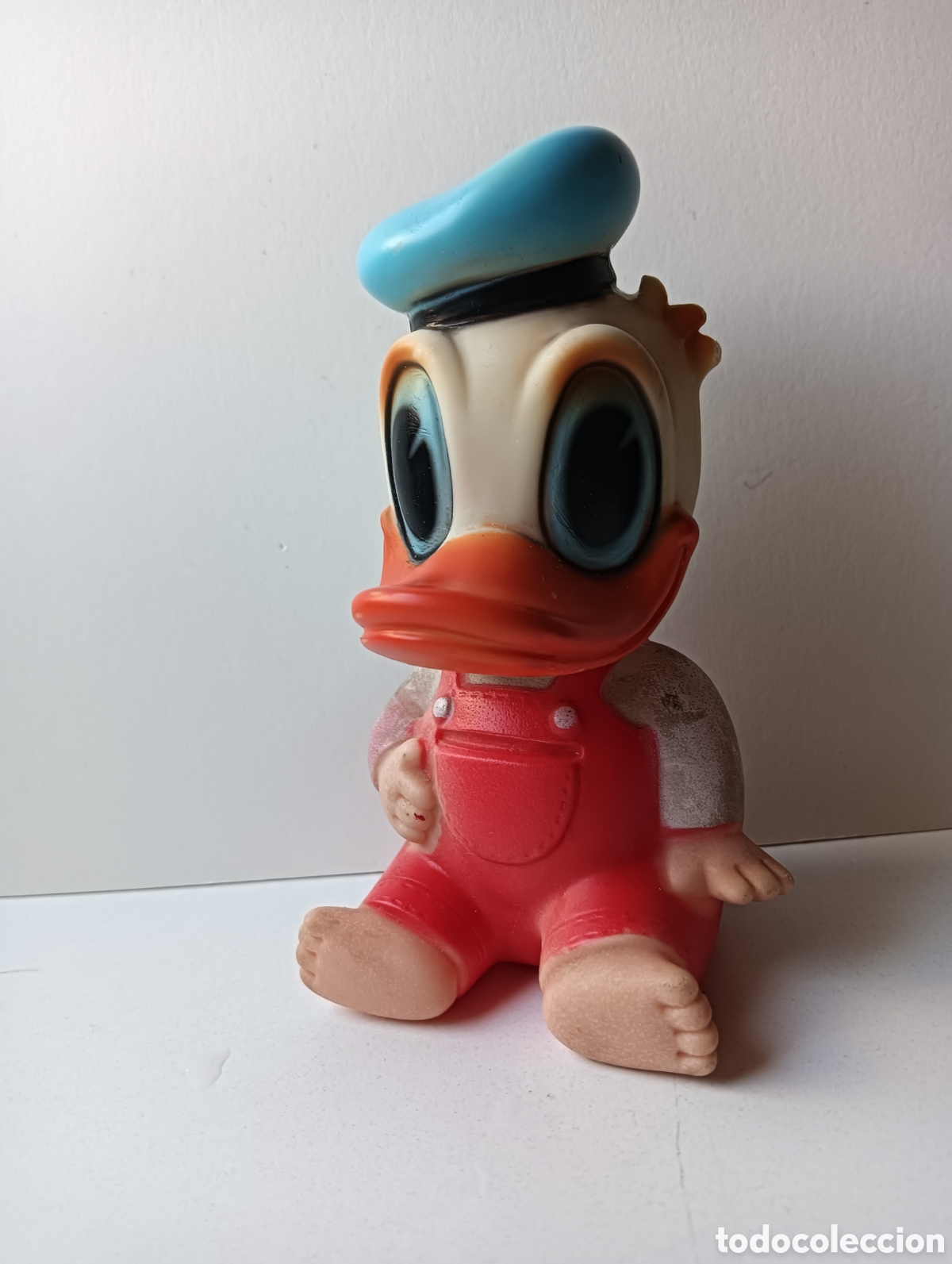 Figuras de Goma y PVC: Antiguo Pato Donald de goma con pies
