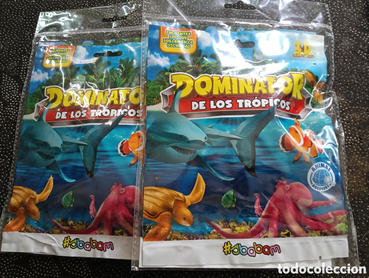 Figuras de Goma y PVC: Lote de 2 Dominator Tropical Animals Discovery Blind Pack colecci&oacute;n 3D&nbsp;nuevos a estrenar