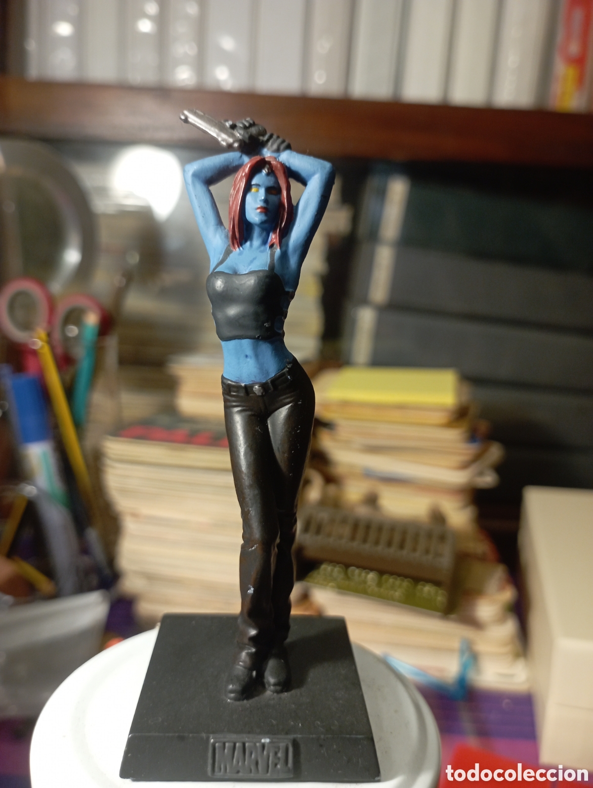 Figuras de Goma y PVC: Figura de plomo Marvel. Mistica. Sobre 10 cm