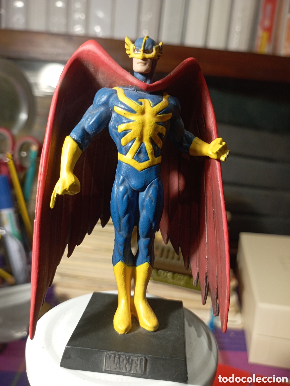 Figuras de Goma y PVC: Figura de plomo Marvel. Nighthawk, Sobre 10 cm