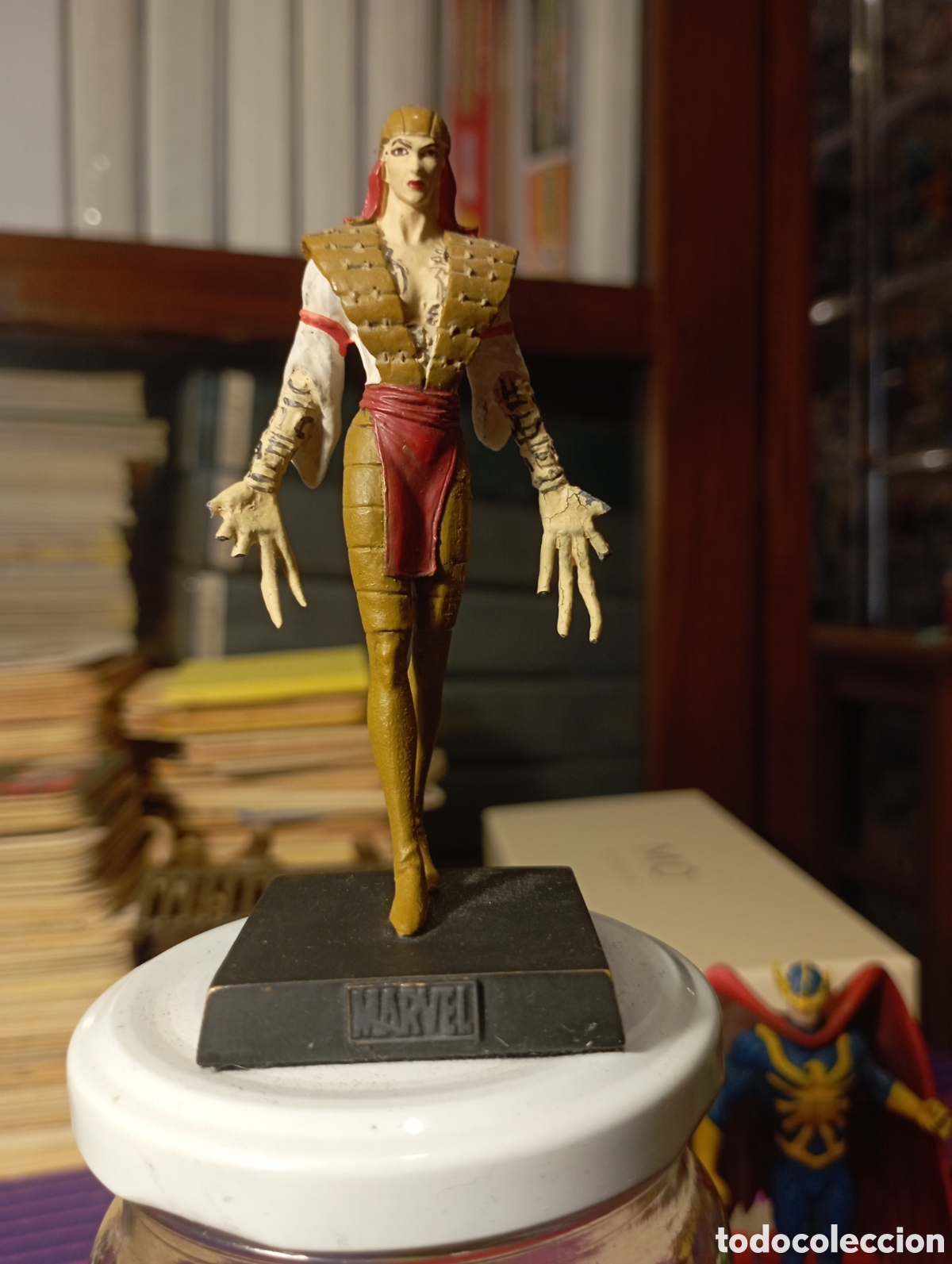 Figuras de Goma y PVC: Figura de plomo Marvel. Lady Deathstrike, Sobre 10 cm